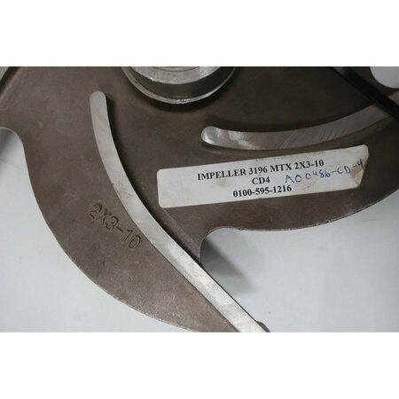 Goulds Water Technology 5-VANE 9-1/2IN STAINLESS PUMP IMPELLER PUMP PARTS AND ACCESSORY 3196 0100-595-1216